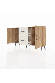 Arges Konsol 2 Raflı 2 Çekmeceli 2 Kapaklı 132x30x83 - S144M039V19A