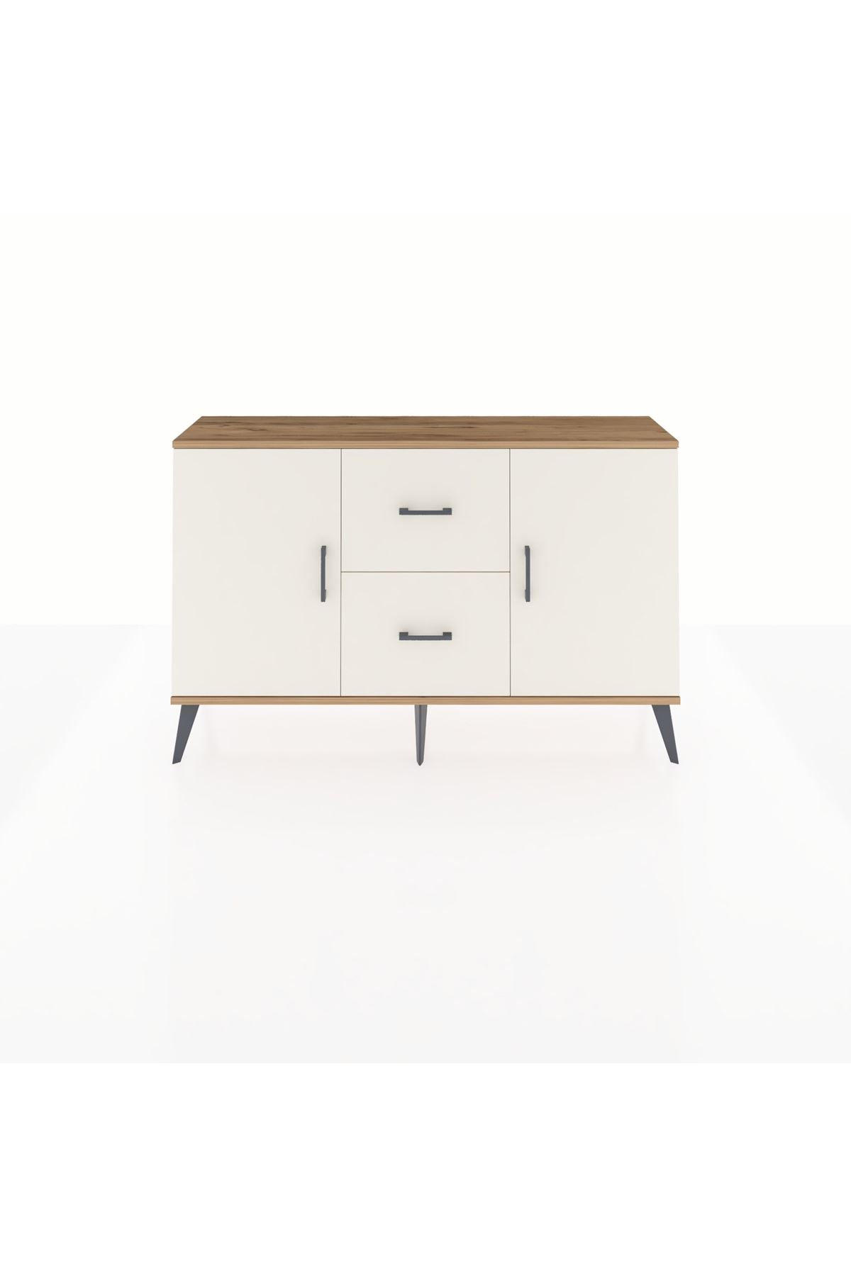 Arges Konsol 2 Raflı 2 Çekmeceli 2 Kapaklı 132x30x83 - S144M039V22A