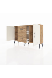 Arges Konsol 2 Raflı 2 Çekmeceli 2 Kapaklı 132x30x83 - S144M039V24A