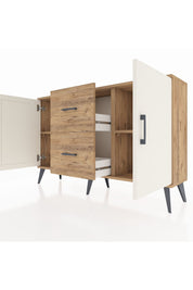 Arges Konsol 2 Raflı 2 Çekmeceli 2 Kapaklı 132x30x83 - S144M039V24A