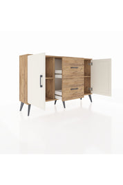 Arges Konsol 2 Raflı 2 Çekmeceli 2 Kapaklı 132x30x83 - S144M039V24A