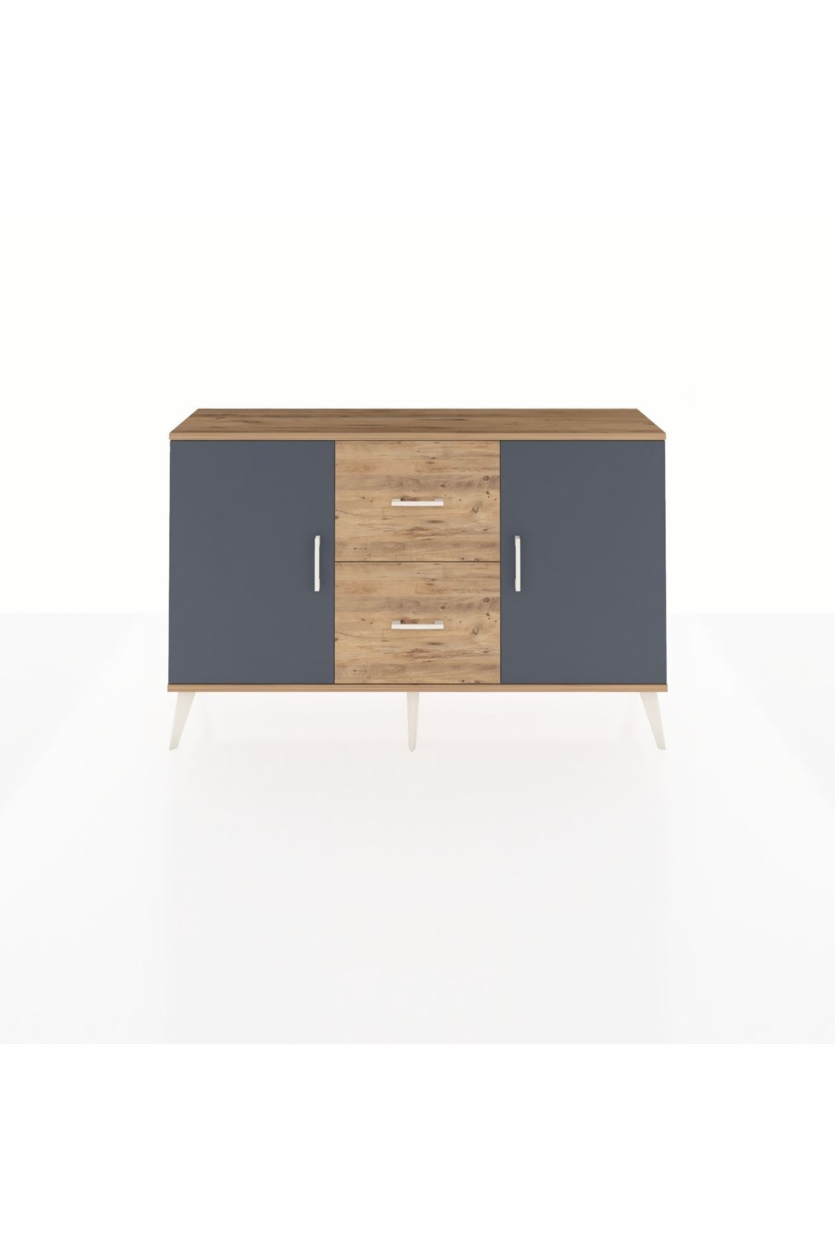 Arges Konsol 2 Raflı 2 Çekmeceli 2 Kapaklı 132x30x83 - S144M039V27A