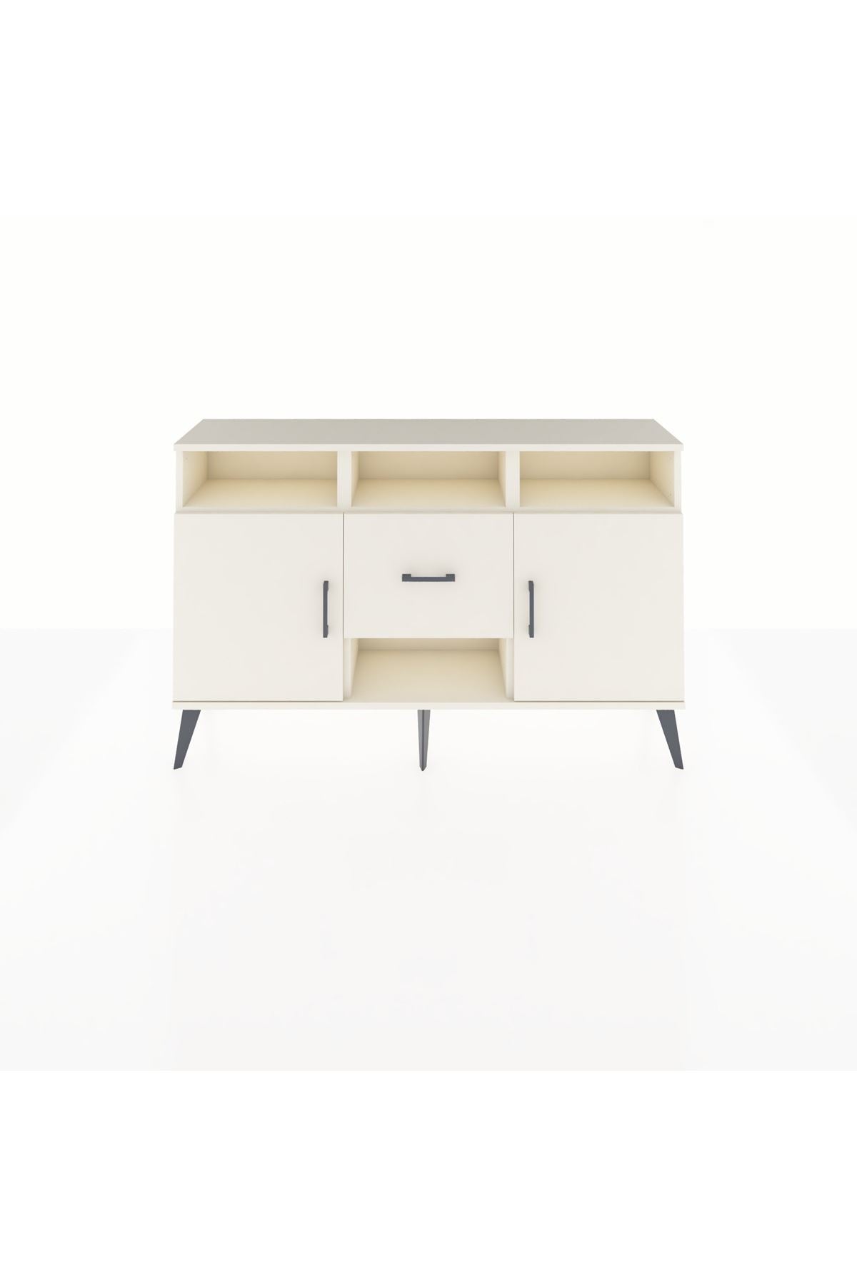 Arges Konsol 5 Raflı Tek Çekmeceli 2 Kapaklı 132x30x83 - S144M040V04A