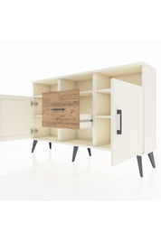 Arges Konsol 5 Raflı Tek Çekmeceli 2 Kapaklı 132x30x83 - S144M040V06A