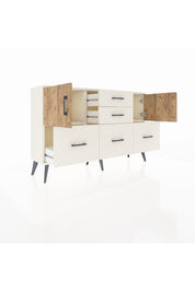 Arges Konsol 2 Raflı 5 Çekmeceli 2 Kapaklı 132x30x83 - S144M042V01A