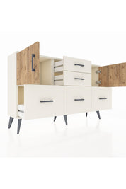 Arges Konsol 2 Raflı 5 Çekmeceli 2 Kapaklı 132x30x83 - S144M042V01A