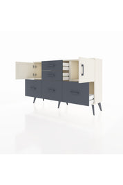 Arges Konsol 2 Raflı 5 Çekmeceli 2 Kapaklı 132x30x83 - S144M042V05A