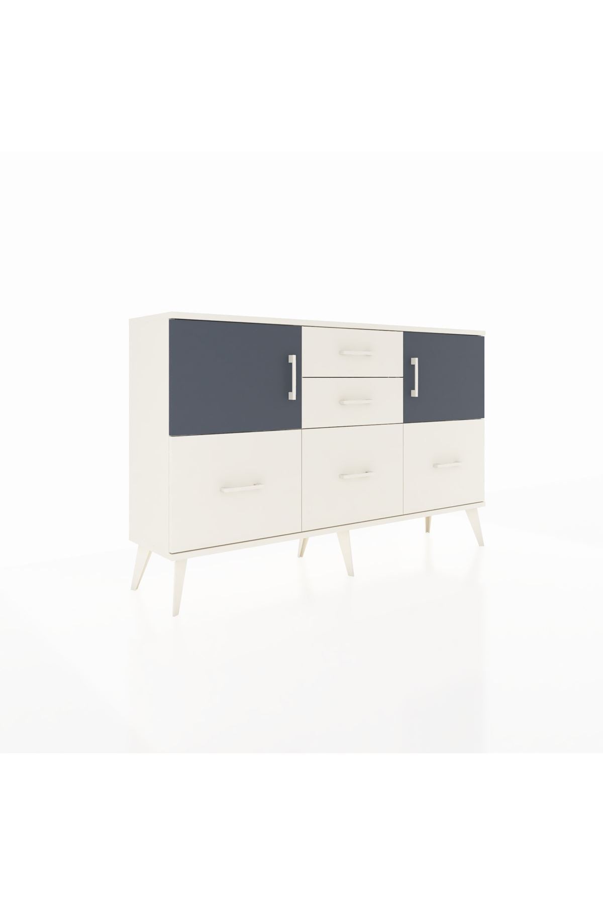 Arges Konsol 2 Raflı 5 Çekmeceli 2 Kapaklı 132x30x83 - S144M042V07A