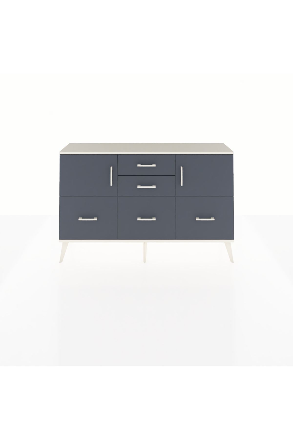 Arges Konsol 2 Raflı 5 Çekmeceli 2 Kapaklı 132x30x83 - S144M042V08A