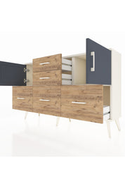 Arges Konsol 2 Raflı 5 Çekmeceli 2 Kapaklı 132x30x83 - S144M042V09A