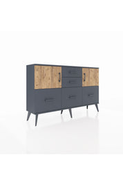 Arges Konsol 2 Raflı 5 Çekmeceli 2 Kapaklı 132x30x83 - S144M042V11A