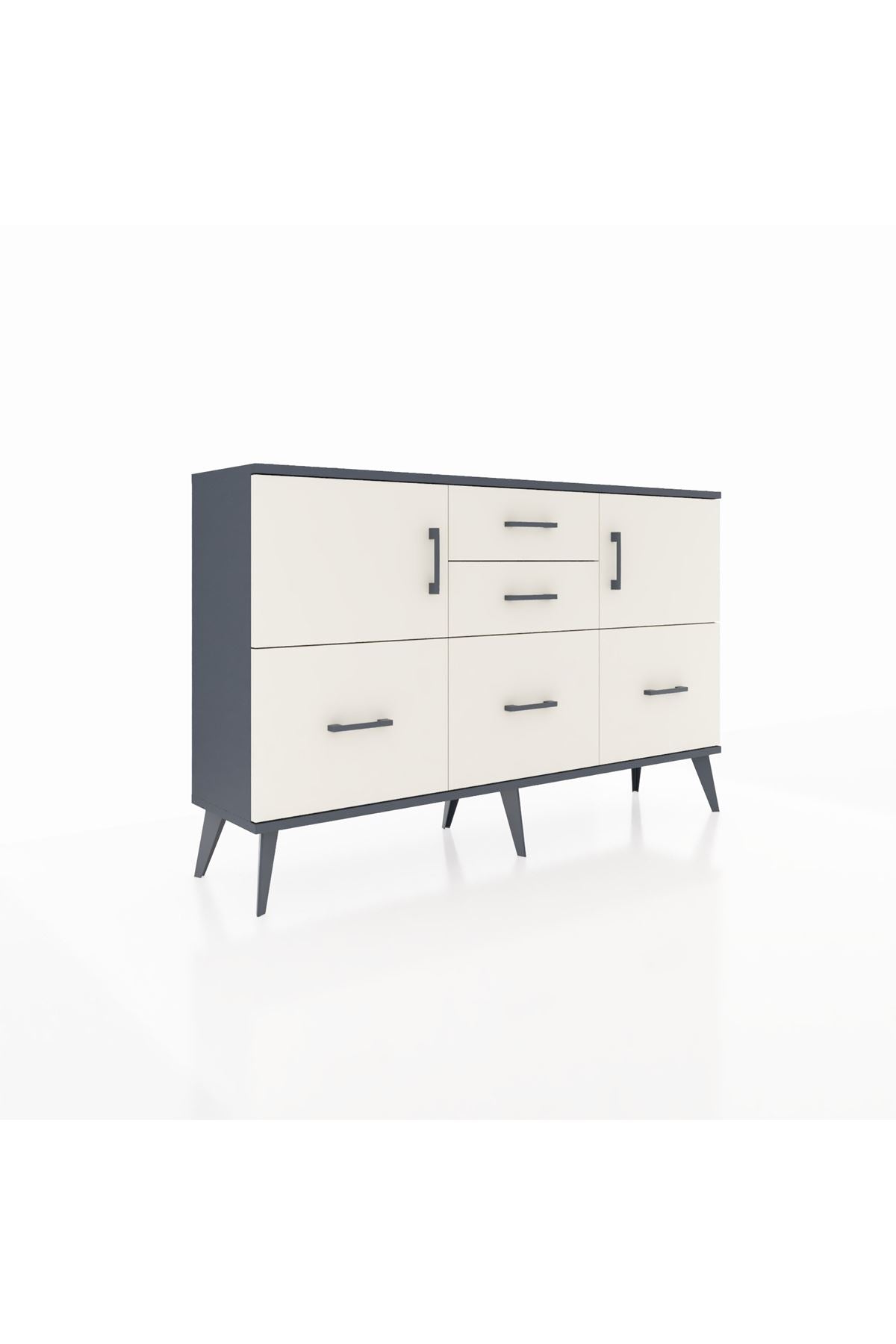 Arges Konsol 2 Raflı 5 Çekmeceli 2 Kapaklı 132x30x83 - S144M042V13A