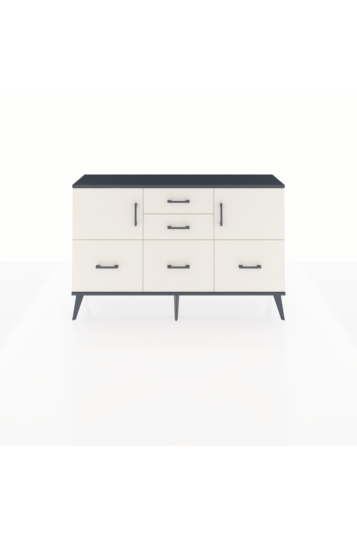 Arges Konsol 2 Raflı 5 Çekmeceli 2 Kapaklı 132x30x83 - S144M042V13A