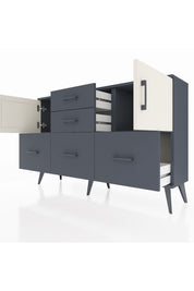 Arges Konsol 2 Raflı 5 Çekmeceli 2 Kapaklı 132x30x83 - S144M042V14A