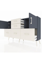 Arges Konsol 2 Raflı 5 Çekmeceli 2 Kapaklı 132x30x83 - S144M042V16A