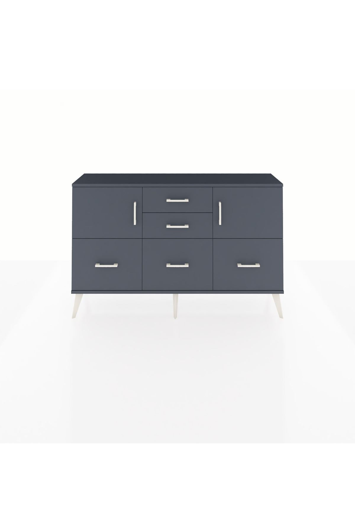 Arges Konsol 2 Raflı 5 Çekmeceli 2 Kapaklı 132x30x83 - S144M042V17A