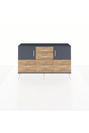 Arges Konsol 2 Raflı 5 Çekmeceli 2 Kapaklı 132x30x83 - S144M042V18A