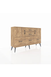 Arges Konsol 2 Raflı 5 Çekmeceli 2 Kapaklı 132x30x83 - S144M042V21A