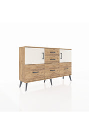 Arges Konsol 2 Raflı 5 Çekmeceli 2 Kapaklı 132x30x83 - S144M042V24A