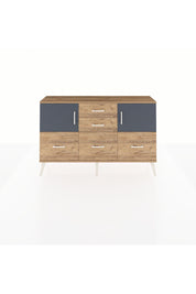 Arges Konsol 2 Raflı 5 Çekmeceli 2 Kapaklı 132x30x83 - S144M042V27A