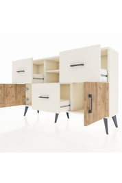 Arges Konsol 2 Raflı 3 Çekmeceli 2 Kapaklı 132x30x83 - S144M043V01A