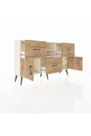 Arges Konsol 2 Raflı 3 Çekmeceli 2 Kapaklı 132x30x83 - S144M043V03A