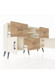 Arges Konsol 2 Raflı 3 Çekmeceli 2 Kapaklı 132x30x83 - S144M043V06A