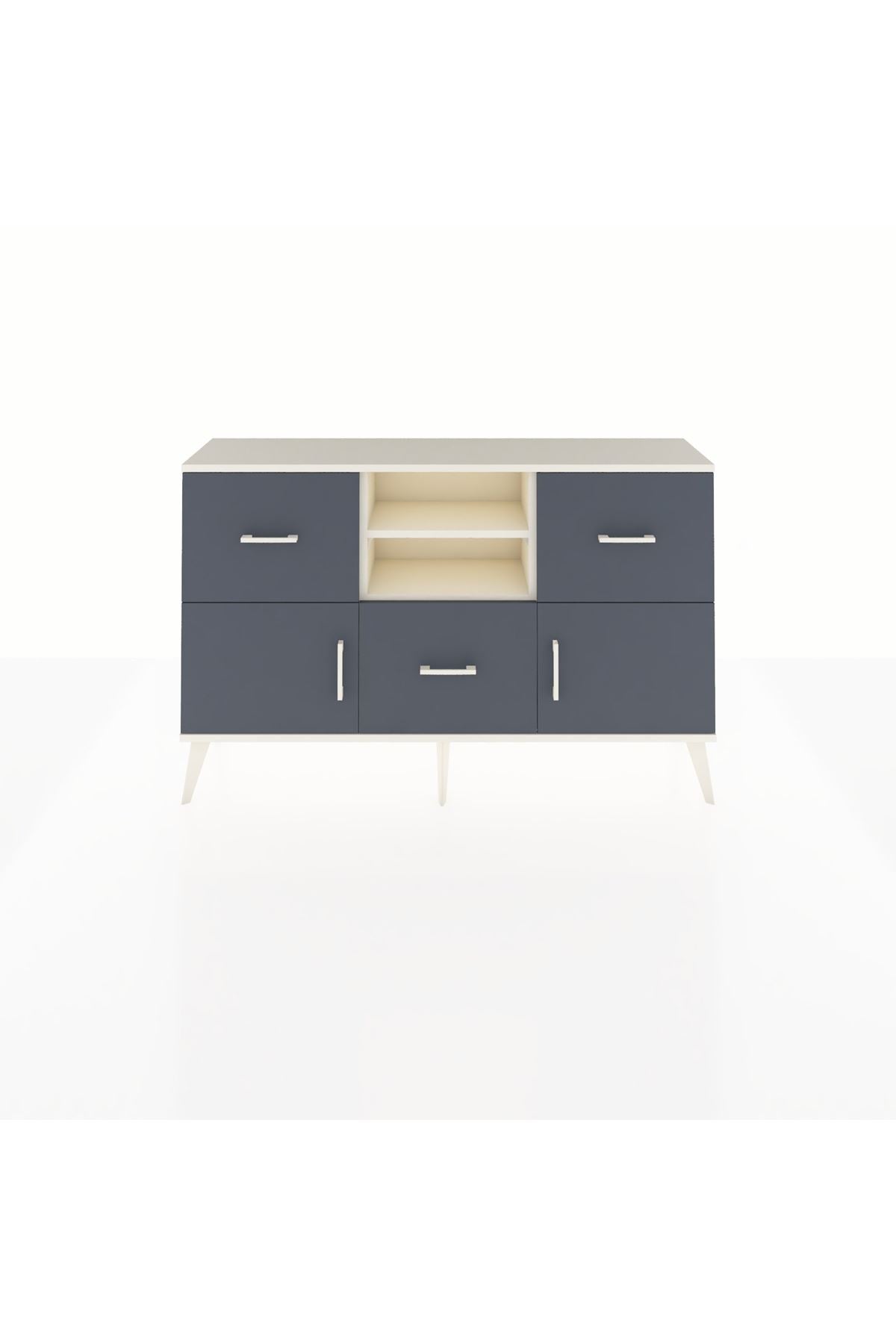 Arges Konsol 2 Raflı 3 Çekmeceli 2 Kapaklı 132x30x83 - S144M043V08A