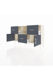 Arges Konsol 2 Raflı 3 Çekmeceli 2 Kapaklı 132x30x83 - S144M043V08A