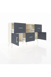 Arges Konsol 2 Raflı 3 Çekmeceli 2 Kapaklı 132x30x83 - S144M043V08A