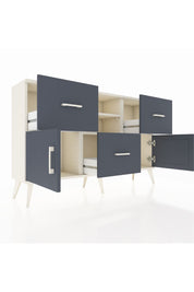 Arges Konsol 2 Raflı 3 Çekmeceli 2 Kapaklı 132x30x83 - S144M043V08A