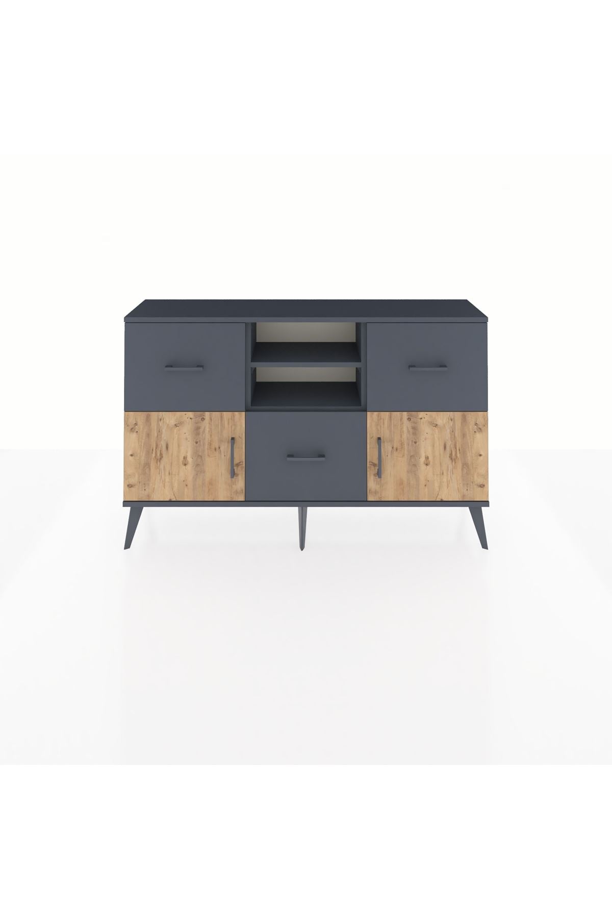 Arges Konsol 2 Raflı 3 Çekmeceli 2 Kapaklı 132x30x83 - S144M043V11A