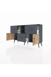 Arges Konsol 2 Raflı 3 Çekmeceli 2 Kapaklı 132x30x83 - S144M043V11A