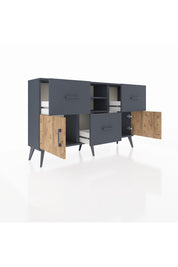 Arges Konsol 2 Raflı 3 Çekmeceli 2 Kapaklı 132x30x83 - S144M043V11A