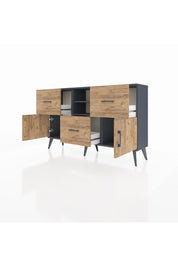 Arges Konsol 2 Raflı 3 Çekmeceli 2 Kapaklı 132x30x83 - S144M043V12A