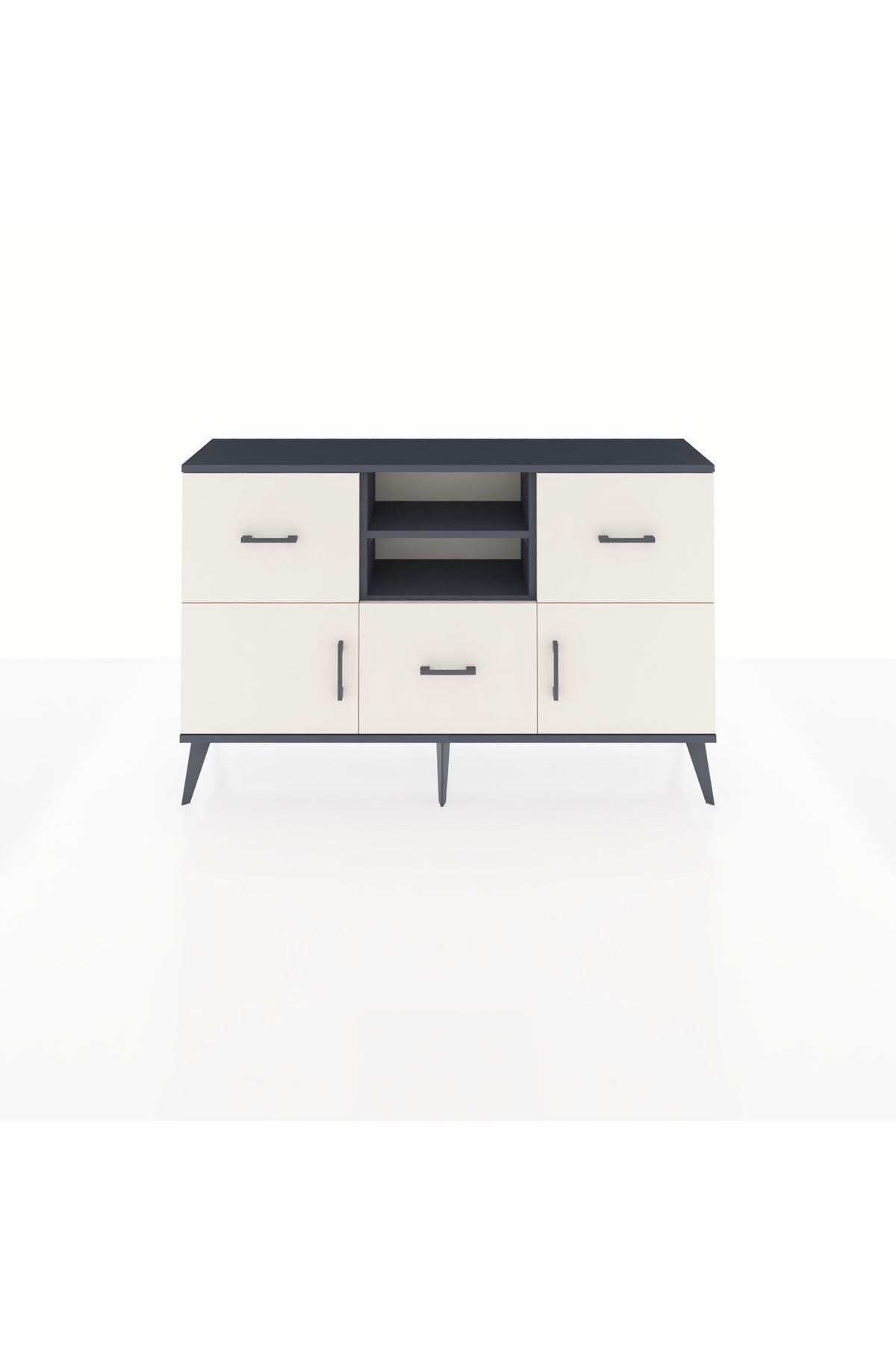 Arges Konsol 2 Raflı 3 Çekmeceli 2 Kapaklı 132x30x83 - S144M043V13A