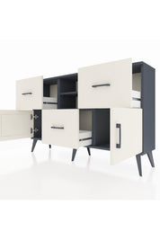 Arges Konsol 2 Raflı 3 Çekmeceli 2 Kapaklı 132x30x83 - S144M043V13A