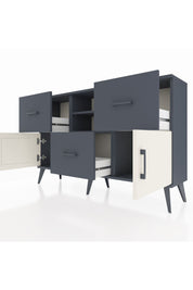 Arges Konsol 2 Raflı 3 Çekmeceli 2 Kapaklı 132x30x83 - S144M043V14A