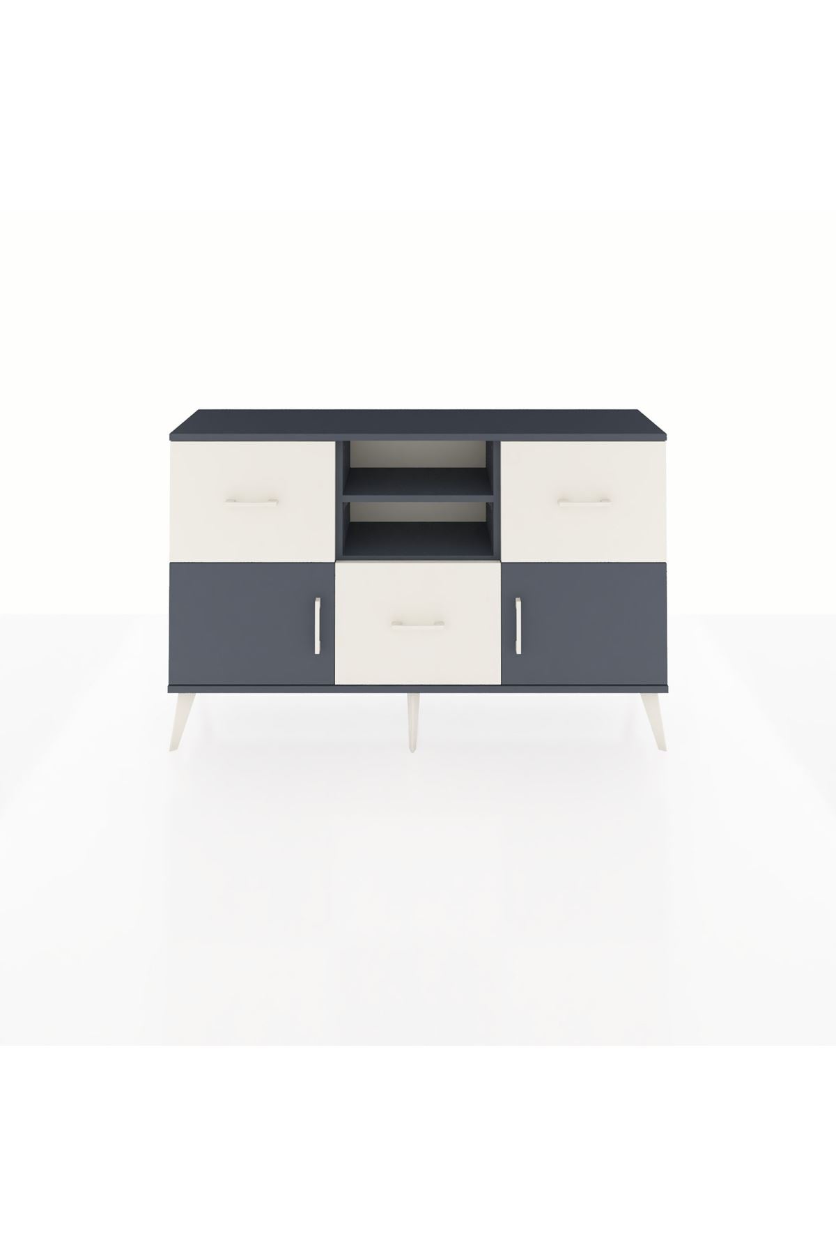 Arges Konsol 2 Raflı 3 Çekmeceli 2 Kapaklı 132x30x83 - S144M043V16A