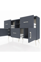 Arges Konsol 2 Raflı 3 Çekmeceli 2 Kapaklı 132x30x83 - S144M043V17A