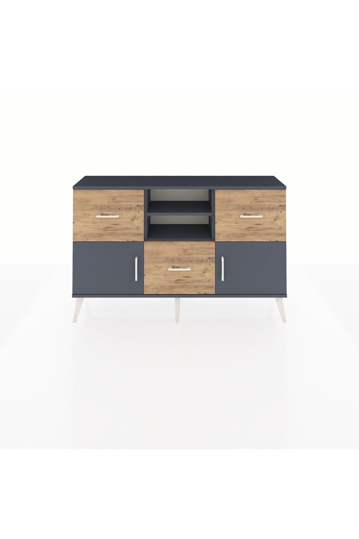 Arges Konsol 2 Raflı 3 Çekmeceli 2 Kapaklı 132x30x83 - S144M043V18A