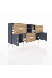 Arges Konsol 2 Raflı 3 Çekmeceli 2 Kapaklı 132x30x83 - S144M043V18A