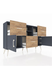 Arges Konsol 2 Raflı 3 Çekmeceli 2 Kapaklı 132x30x83 - S144M043V18A