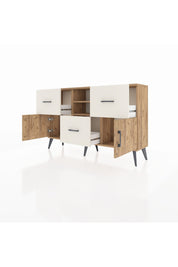 Arges Konsol 2 Raflı 3 Çekmeceli 2 Kapaklı 132x30x83 - S144M043V19A