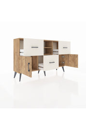 Arges Konsol 2 Raflı 3 Çekmeceli 2 Kapaklı 132x30x83 - S144M043V19A