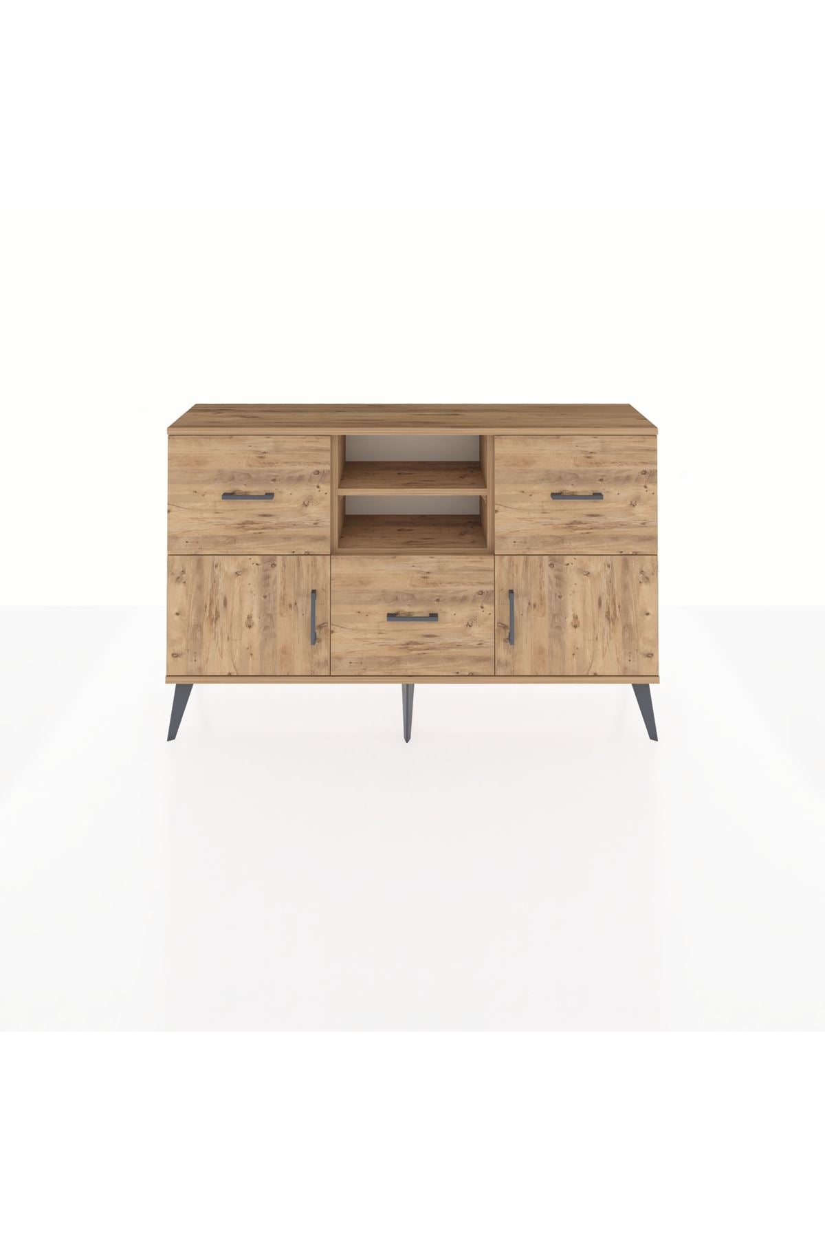 Arges Konsol 2 Raflı 3 Çekmeceli 2 Kapaklı 132x30x83 - S144M043V21A