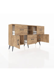 Arges Konsol 2 Raflı 3 Çekmeceli 2 Kapaklı 132x30x83 - S144M043V21A