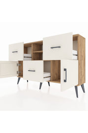 Arges Konsol 2 Raflı 3 Çekmeceli 2 Kapaklı 132x30x83 - S144M043V22A