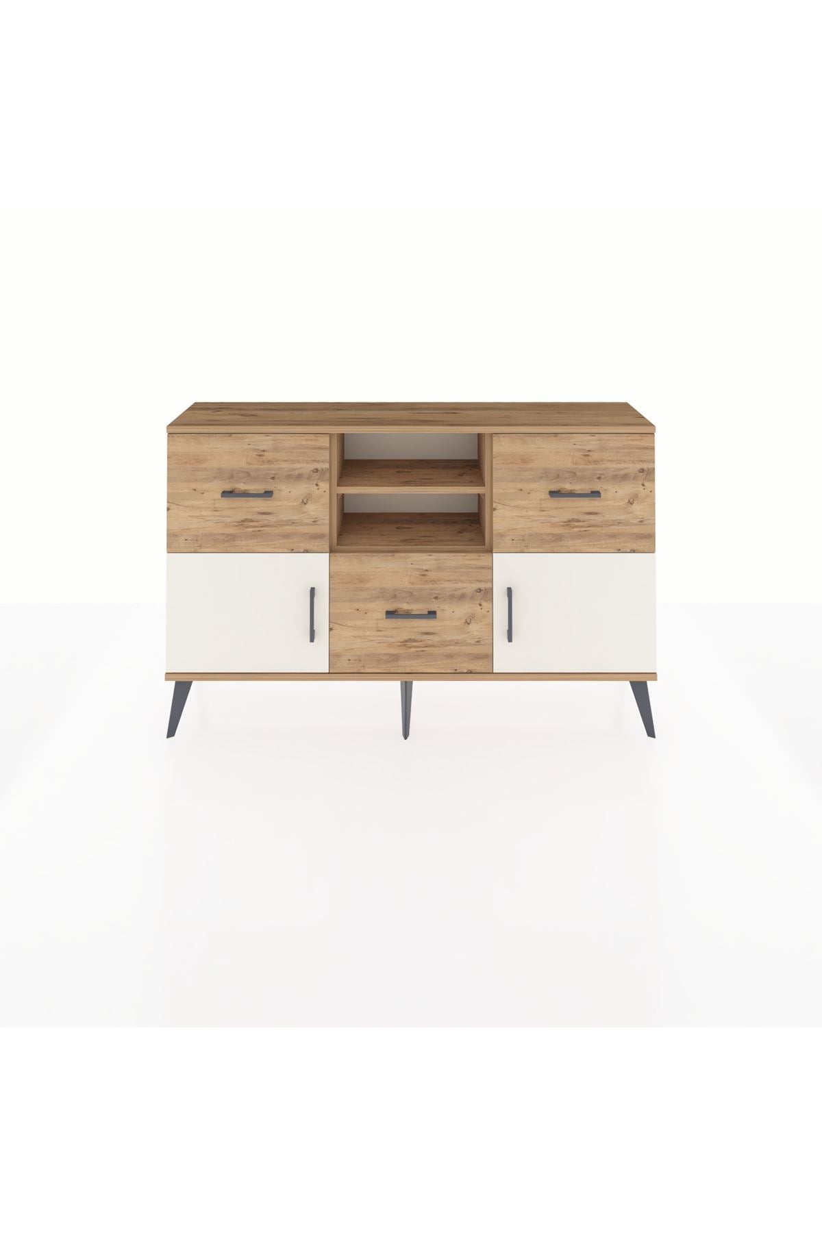 Arges Konsol 2 Raflı 3 Çekmeceli 2 Kapaklı 132x30x83 - S144M043V24A