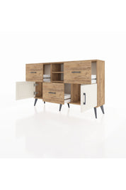 Arges Konsol 2 Raflı 3 Çekmeceli 2 Kapaklı 132x30x83 - S144M043V24A